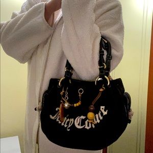 2000s juicy couture unique boho shoulder bag